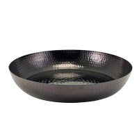 Black Hammered Aluminium Platter 